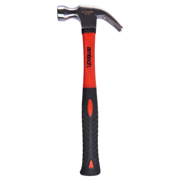 8oz (225g) Claw hammer with fibreglass shaft