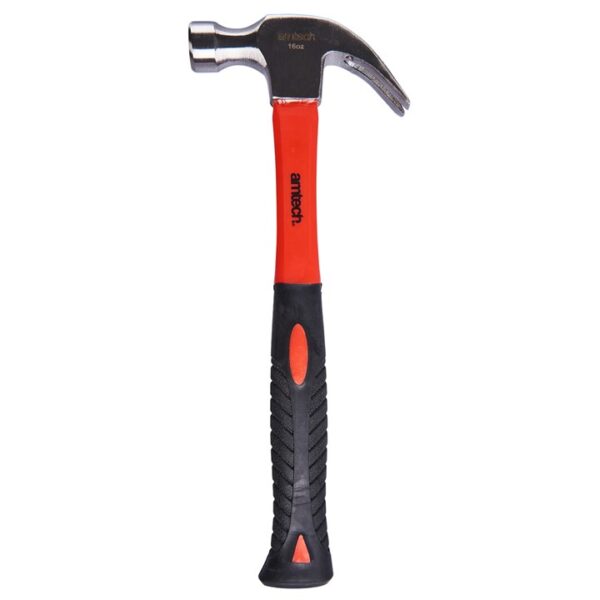 16oz (450g) Claw hammer with fibreglass shaft