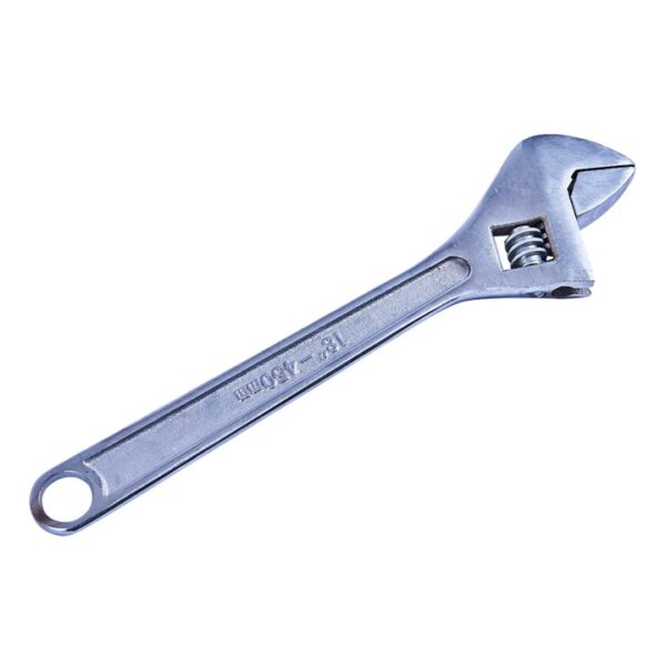 450mm (18") Adjustable wrench with 52mm (2") jaw opening