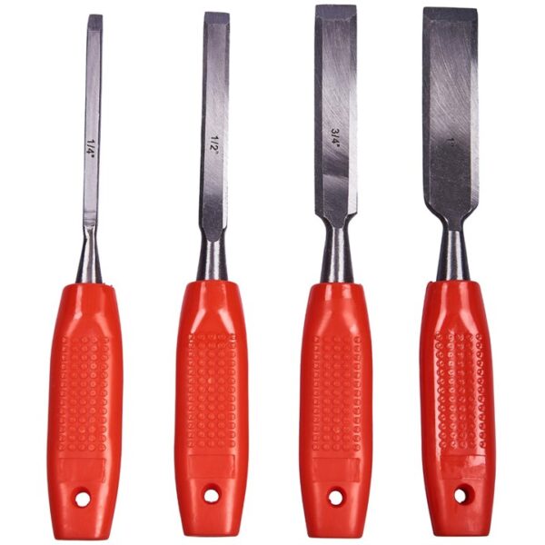 4 Piece wood chisel set