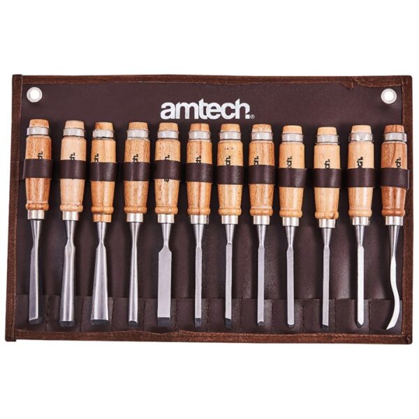 12 Piece wood carving chisel set