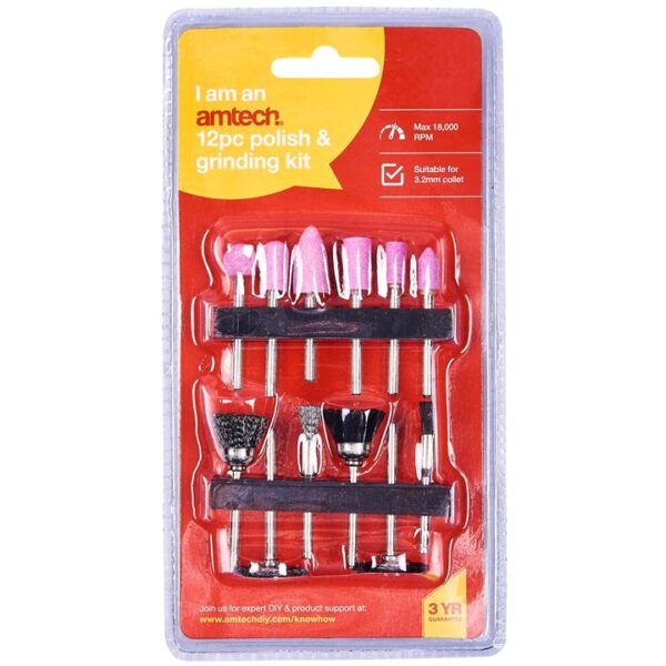 12 Piece polishing tool set