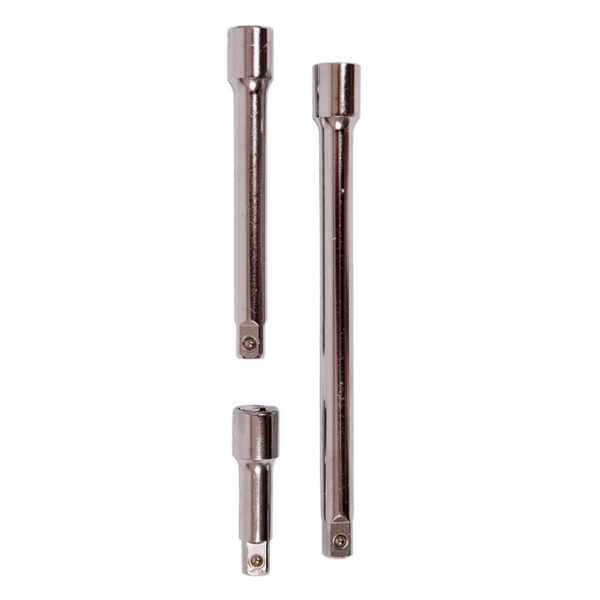 3 Piece 13mm (1/2") short extension bar set