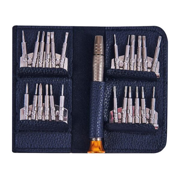 25 Piece precision screwdriver bit set