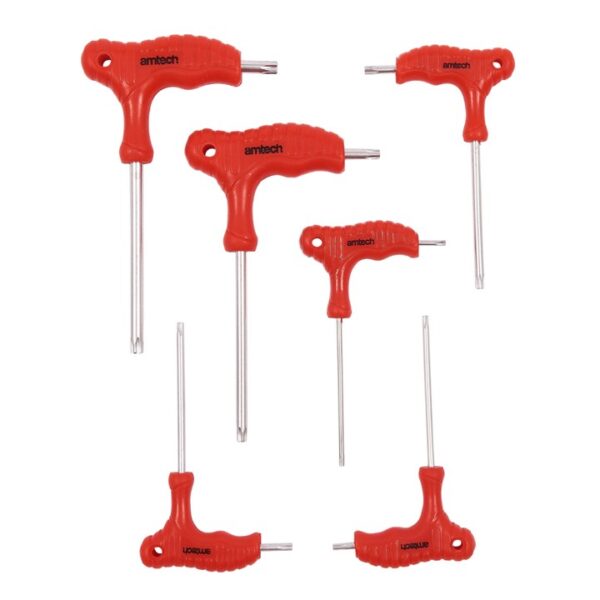 6 Piece T-handle Torx key set