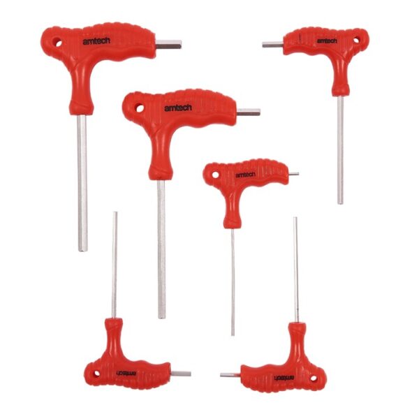 6 Piece T-handle hex key set