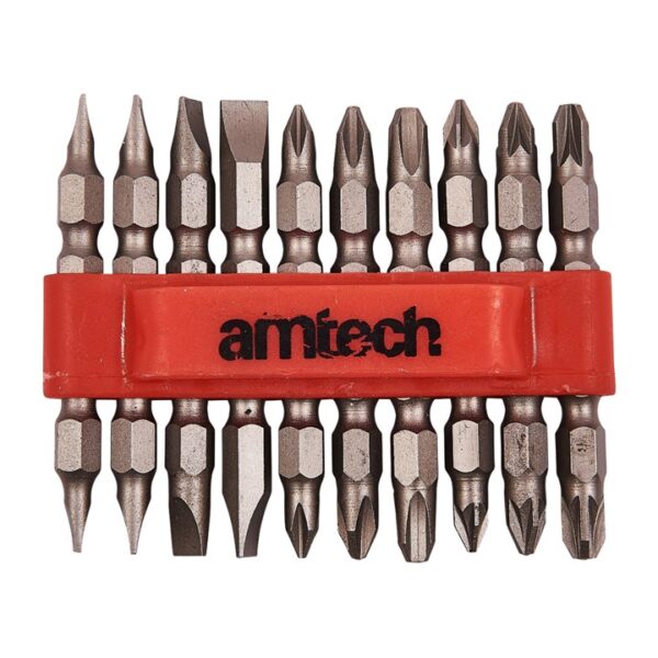 10 Piece double ended power bit set