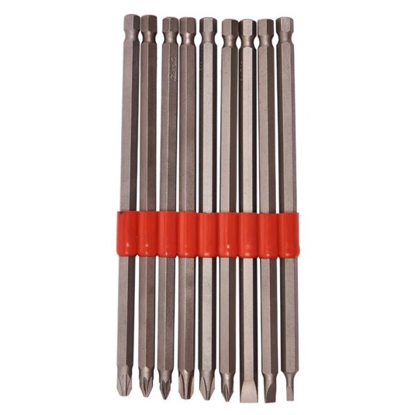 9 Piece 150mm power bit set