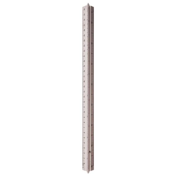 300mm (12") Aluminium scale ruler