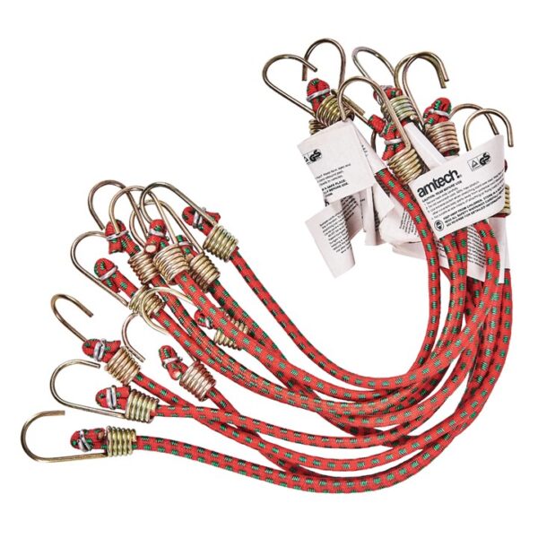 250mm (10") Mini bungee cords (10 pack)