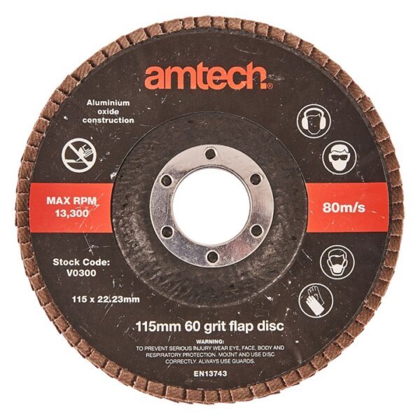 115mm 60 grit flap disc