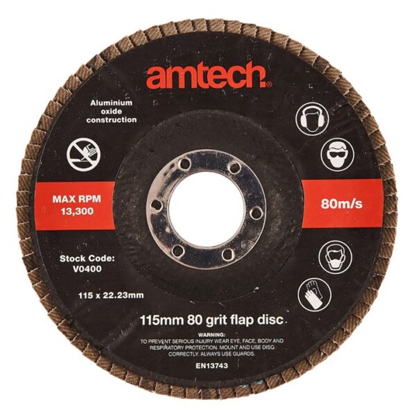 115mm 80 grit flap disc