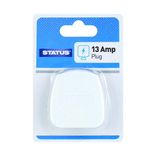 13 Amp Plug White