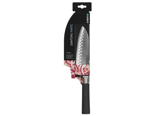 Santoku Knife Soft Grip 7in