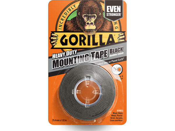 Gorilla Heavy Duty Mounting Tape Black