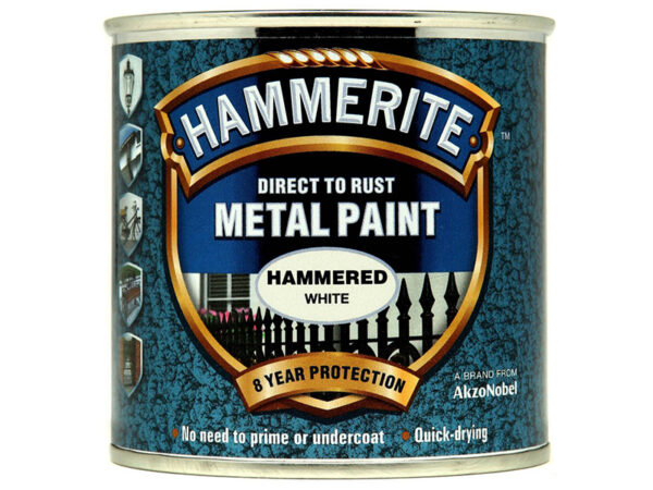 Direct To Metal Hammered White 250ml