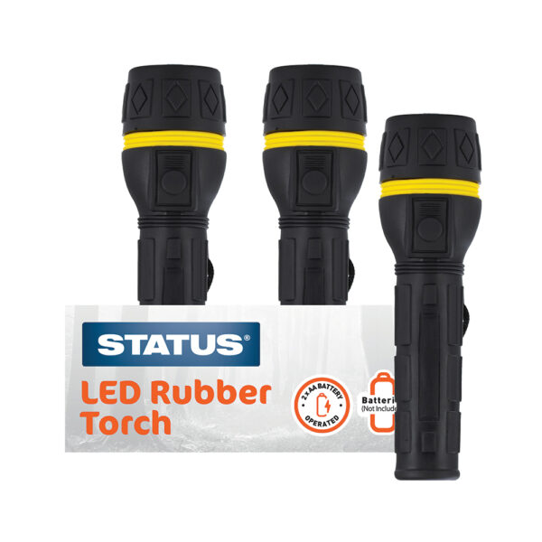 Black & Yellow Rubber Torch