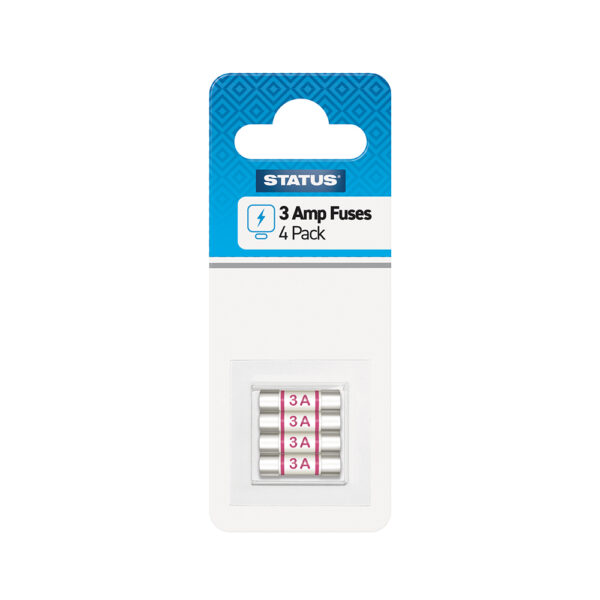 3 Amp Fuses 4 Pack