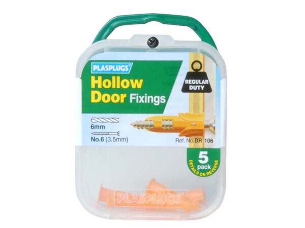 Hollow Door Fixings x 5