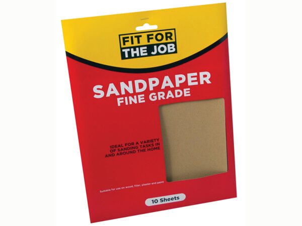 Fit For The Job Sandpaper 23 x 28cm Fine x 10