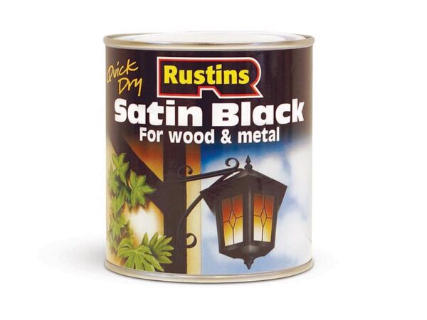 Quick Dry Satin Paint Black 250ml