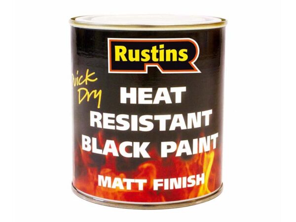 Quick Dry Heat Resistant Paint Black 500ml