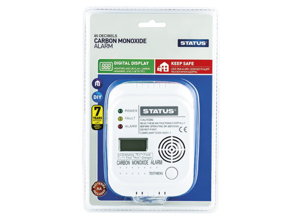 Digital Carbon Monoxide Alarm White