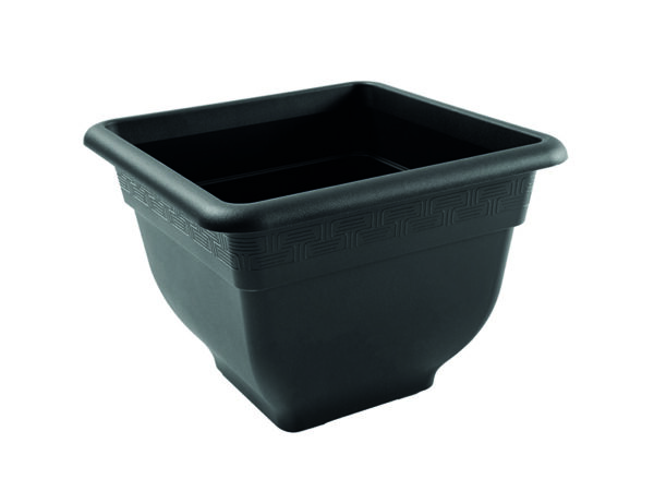 Bell Pot Planter Square Slate 37cm